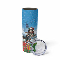 Switzerland Christmas Skinny Tumbler Merry Swissmas Bernese Mountain Dog - Wonder Print Shop