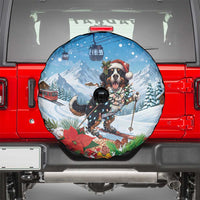 Switzerland Christmas Spare Tire Cover Merry Swissmas Bernese Mountain Dog - Wonder Print Shop