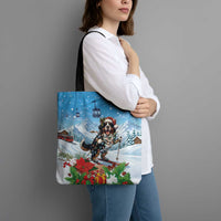 Switzerland Christmas Tote Bag Merry Swissmas Bernese Mountain Dog - Wonder Print Shop