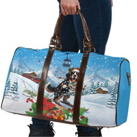 Switzerland Christmas Travel Bag Merry Swissmas Bernese Mountain Dog - Wonder Print Shop