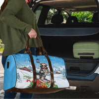 Switzerland Christmas Travel Bag Merry Swissmas Bernese Mountain Dog - Wonder Print Shop