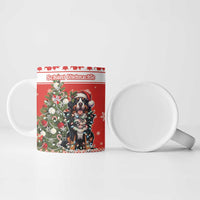 Personalized Merry Swissmas Ceramic Mug Bernese Mountain Dog Christmas Pattern - Wonder Print Shop