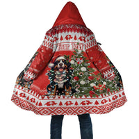 Personalized Merry Swissmas Cloak Bernese Mountain Dog Christmas Pattern - Wonder Print Shop