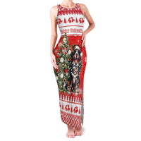 Personalized Merry Swissmas Family Matching Tank Maxi Dress and Hawaiian Shirt Bernese Mountain Dog Christmas Pattern - Wonder Print Shop