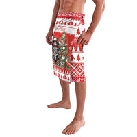 Personalized Merry Swissmas Lavalava Bernese Mountain Dog Christmas Pattern - Wonder Print Shop