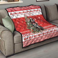 Personalized Merry Swissmas Quilt Bernese Mountain Dog Christmas Pattern - Wonder Print Shop