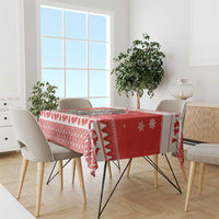 Personalized Merry Swissmas Tablecloth Bernese Mountain Dog Christmas Pattern - Wonder Print Shop