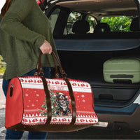 Personalized Merry Swissmas Travel Bag Bernese Mountain Dog Christmas Pattern - Wonder Print Shop