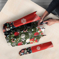 Personalized Merry Swissmas Umbrella Bernese Mountain Dog Christmas Pattern - Wonder Print Shop