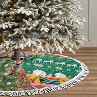 South Africa Christmas Tree Skirt Springbok With Christmas Tree - Wonder Print Shop