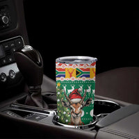South Africa Christmas Tumbler Cup Springbok With Christmas Tree - Wonder Print Shop