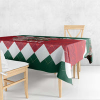 Personalized South Africa Christmas Tablecloth Springbok With King Protea - Wonder Print Shop