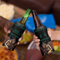 Merry Krampus Creepy Christmas Holiday 4 in 1 Can Cooler Tumbler Green Version - Wonder Print Shop