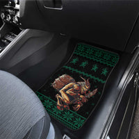 Merry Krampus Creepy Christmas Holiday Car Mats Green Version - Wonder Print Shop