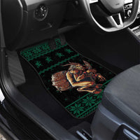 Merry Krampus Creepy Christmas Holiday Car Mats Green Version - Wonder Print Shop