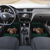 Merry Krampus Creepy Christmas Holiday Car Mats Green Version - Wonder Print Shop