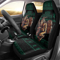 Merry Krampus Creepy Christmas Holiday Car Seat Cover Green Version - Wonder Print Shop