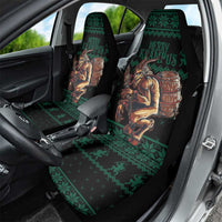 Merry Krampus Creepy Christmas Holiday Car Seat Cover Green Version - Wonder Print Shop