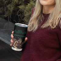 Merry Krampus Creepy Christmas Holiday Tumbler Cup Green Version - Wonder Print Shop