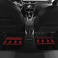Merry Krampus Creepy Christmas Holiday Car Mats Red Version - Wonder Print Shop