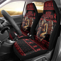 Merry Krampus Creepy Christmas Holiday Car Seat Cover Red Version - Wonder Print Shop
