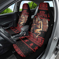 Merry Krampus Creepy Christmas Holiday Car Seat Cover Red Version - Wonder Print Shop