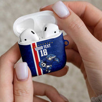Cape Verde Football Custom AirPods Case Pride Of The Islands - Wonder Print Shop