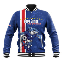 Cape Verde Football Custom Baseball Jacket Pride Of The Islands - Wonder Print Shop