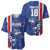 Cape Verde Football Custom Baseball Jersey Pride Of The Islands - Wonder Print Shop