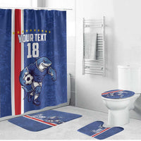 Cape Verde Football Custom Bathroom Set Pride Of The Islands - Wonder Print Shop