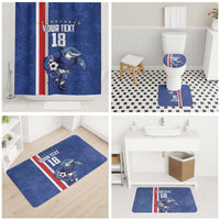 Cape Verde Football Custom Bathroom Set Pride Of The Islands - Wonder Print Shop