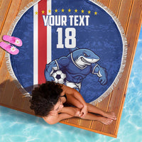 Cape Verde Football Custom Beach Blanket Pride Of The Islands - Wonder Print Shop