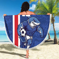 Cape Verde Football Custom Beach Blanket Pride Of The Islands - Wonder Print Shop
