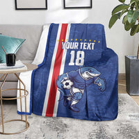 Cape Verde Football Custom Blanket Pride Of The Islands - Wonder Print Shop