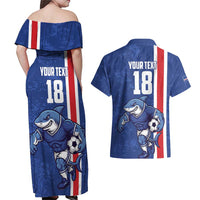 Cape Verde Football Custom Couples Matching Off Shoulder Maxi Dress and Hawaiian Shirt Pride Of The Islands - Wonder Print Shop