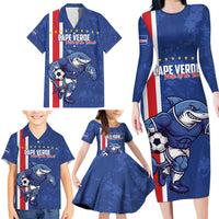 Cape Verde Football Custom Family Matching Long Sleeve Bodycon Dress and Hawaiian Shirt Pride Of The Islands - Wonder Print Shop