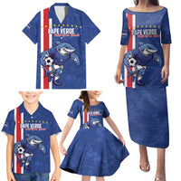 Cape Verde Football Custom Family Matching Puletasi and Hawaiian Shirt Pride Of The Islands - Wonder Print Shop