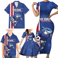 Cape Verde Football Custom Family Matching Short Sleeve Bodycon Dress and Hawaiian Shirt Pride Of The Islands - Wonder Print Shop