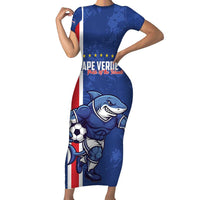 Cape Verde Football Custom Family Matching Short Sleeve Bodycon Dress and Hawaiian Shirt Pride Of The Islands - Wonder Print Shop