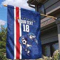 Cape Verde Football Custom Garden Flag Pride Of The Islands - Wonder Print Shop