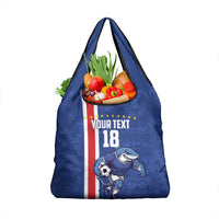 Cape Verde Football Custom Grocery Bag Pride Of The Islands - Wonder Print Shop