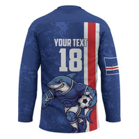 Cape Verde Football Custom Hockey Jersey Pride Of The Islands - Wonder Print Shop