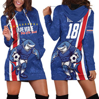 Cape Verde Football Custom Hoodie Dress Pride Of The Islands - Wonder Print Shop