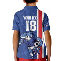 Cape Verde Football Custom Kid Polo Shirt Pride Of The Islands - Wonder Print Shop