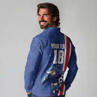 Cape Verde Football Custom Long Sleeve Polo Shirt Pride Of The Islands - Wonder Print Shop