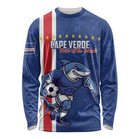 Cape Verde Football Custom Long Sleeve Shirt Pride Of The Islands - Wonder Print Shop