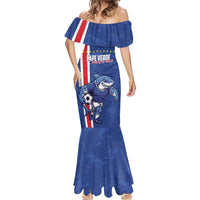 Cape Verde Football Custom Mermaid Dress Pride Of The Islands - Wonder Print Shop