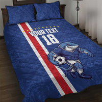 Cape Verde Football Custom Quilt Bed Set Pride Of The Islands - Wonder Print Shop