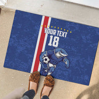 Cape Verde Football Custom Rubber Doormat Pride Of The Islands - Wonder Print Shop