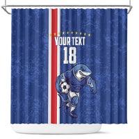 Cape Verde Football Custom Shower Curtain Pride Of The Islands - Wonder Print Shop
